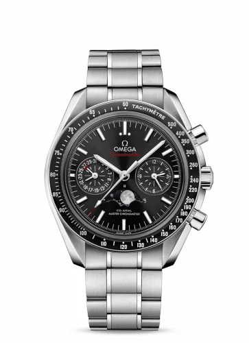 Omega Speedmaster Moonphase Chronograph Master Chronometer Stainless Steel / Black / Bracelet 304.30.44.52.01.001 (30430445201001)